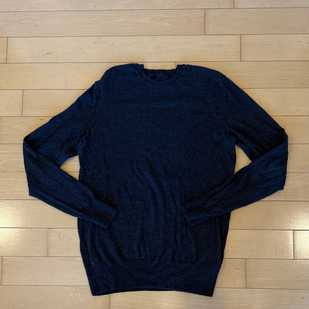 Men’s All Saints Charcoal Crewneck Sweater